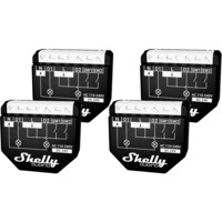 Shelly Wave 2PM, Relais schwarz, 4er Pack