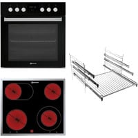 Bauknecht Herdset HEKO H500 schwarz/silber