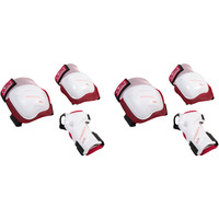 HUDORA Biomechanisches Protektoren Set Comfort pink/weiß, Größe M