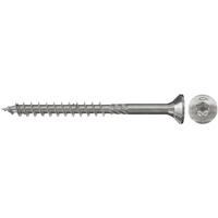 fischer Spanplattenschraube PowerFast 4,0x40 Senkkopf TX 200 Stück, mit Teilgewinde, Edelstahl A2