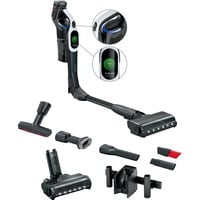 Bosch Unlimited 10 BCS1041WAC , Stielstaubsauger schwarz/weiß, mit Akku und Ladegerät