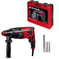 EINHELL Bohrhammer TC-RH 620 4F Kit schwarz/rot, 620 Watt, E-Box Basic, inkl. Bohrer und Meißel
