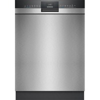 Siemens SN43ES02AE IQ300, Spülmaschine edelstahl (gebürstet)/schwarz, 60 cm, Home Connect