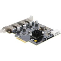 DeLOCK PCI-E x4 Karte zu 4 x USB-A 10 Gbps Dual Channel, Schnittstellenkarte 