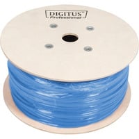 Digitus Professional Cat.6a U/UTP Verlegekabel simplex, Eca blau, 305 Meter Trommel