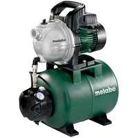 Metabo HWW 4000/25 G (600971000) Hauswasserwerk, Pumpe grün/schwarz, 1100 Watt