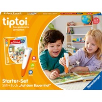 Ravensburger tiptoi Starter-Set: Wieso? Weshalb? Warum? Auf dem Bauernhof, Lernbuch Stift und Bilderbuch