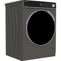 SHARP ES-MNFL814CAA-DE, Waschmaschine grau/schwarz, Advanced Inverter Motor