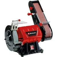 EINHELL Stand-Bandschleifer TC-US 350, Doppelschleifer rot/schwarz, 350 Watt