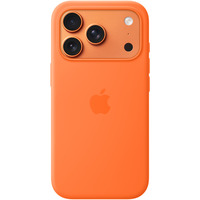 Apple Silikon Case mit MagSafe, Handyhülle orange, iPhone 17 Pro