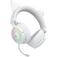 Razer Kraken Kitty V3 Pro, Gaming-Headset weiß, Bluetooth, USB-Dongle, USB-Kabel