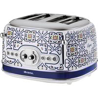 Ariete 4-Schlitz-Toaster Capri weiß/mehrfarbig, 1.630 Watt, für 4 Scheiben Toast