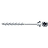 fischer Spanplattenschraube ClassicFast II 6,0x140 Senkkopf PZ 100 Stück, mit Teilgewinde