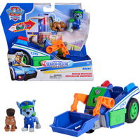 Spin Master Paw Patrol - Search & Rescue: Rockys Recycling-Fahrzeug mit 2 Figuren, Spielfahrzeug 