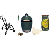 Big Green Egg Large, Starter-Paket, Holzkohlegrill grün, Ø 46cm