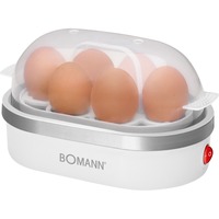 Bomann Eierkocher EK 5022 CB weiß/silber, 400 Watt, für 6 Eier