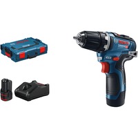 Bosch Akku-Bohrschrauber GSR 12V-35 Professional, 12Volt blau/schwarz, 2x Li-Ionen Akku 3,0Ah, in L-BOXX