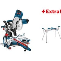 Bosch Paneelsäge GCM 8SJL + Tisch GTA2600, Kapp- und Gehrungssäge blau/schwarz, 1.600 Watt