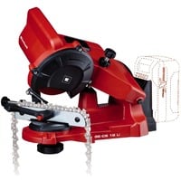 EINHELL Akku-Sägeketten-Schärfgerät GE-CS 18 Li rot/schwarz, ohne Akku und Ladegerät