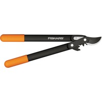 Fiskars PowerGear II Bypass Getriebe-Astschere L72 schwarz/orange