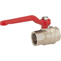 GARDENA Messing-Kugelhahn IG 26,5mm (G 3/4"), Wasserhahn silber/rot