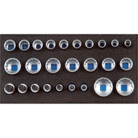 GEDORE Steckschlüsseleinsatz-Set 1/2", 26-teilig im 1/3 Check-Tool-Modul