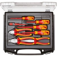 GEDORE VDE-Werkzeugsatz 1828045, 8-teilig, Werkzeug-Set rot/gelb, isoliert bis 1.000 Volt, in i-BOXX 72
