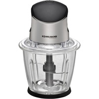 Rommelsbacher Zerkleinerer MZ 500 edelstahl/schwarz, 500 Watt, Glasbehälter 1,5 Liter
