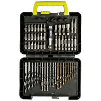 Ryobi Bit- und Bohrerbox RAK60DDF, 60-teilig, Bohrer- & Bit-Satz grün/schwarz