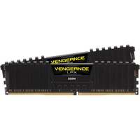 Corsair DIMM 16 GB DDR4-2933 (2x 8 GB) Dual-Kit, Arbeitsspeicher schwarz, CMK16GX4M2Z2933C16, Vengeance LPX, INTEL XMP