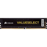 Corsair ValueSelect DIMM 8 GB DDR4-2400 , Arbeitsspeicher schwarz, CMV8GX4M1A2400C16, Value Select