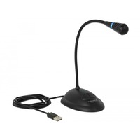 DeLOCK USB Schwanenhals Mikrofon schwarz