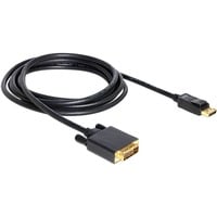 DeLOCK Kabel DisplayPort Stecker > DVI-D 24+1 Stecker schwarz, 3 Meter