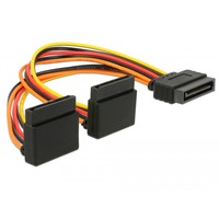 DeLOCK Stromkabel SATA 15Pin (Stecker) > 2x SATA 15Pin (Buchse) 15cm