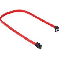 Sharkoon Sata III Kabel 90° sleeve rot, 60 cm