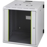 Digitus Wandgehäuse Unique Serie - zweiteilig, schwenkbar, IT-Schrank grau, 12 Höheneinheiten