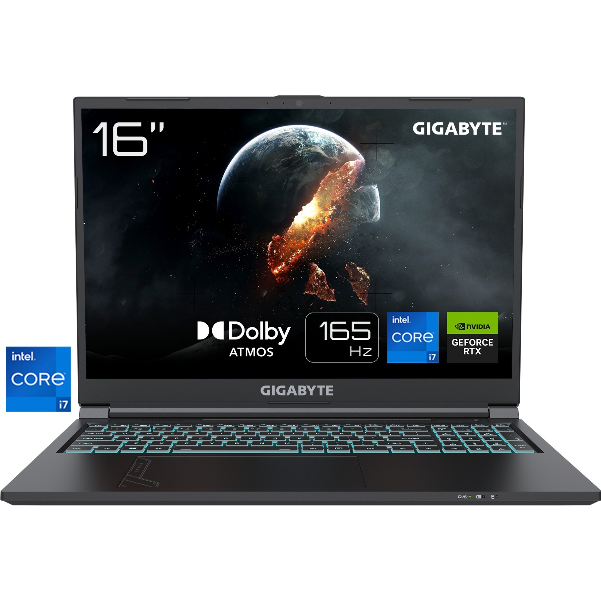 GIGABYTE G6 KF-73DE854KH, Gaming-Notebook grau, Intel® Core™ i7-13700H, NVIDIA GeForce RTX 4060, 16 GB DDR5, 1 TB (1 TB SSD), Windows 11 Home