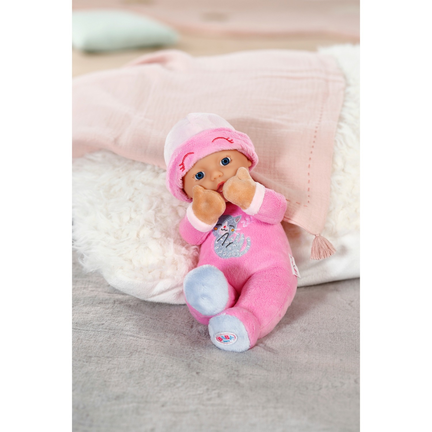 ZAPF Creation BABY born® Sleepy for babies Pink 30cm, Puppe pink, mit Rassel im Inneren