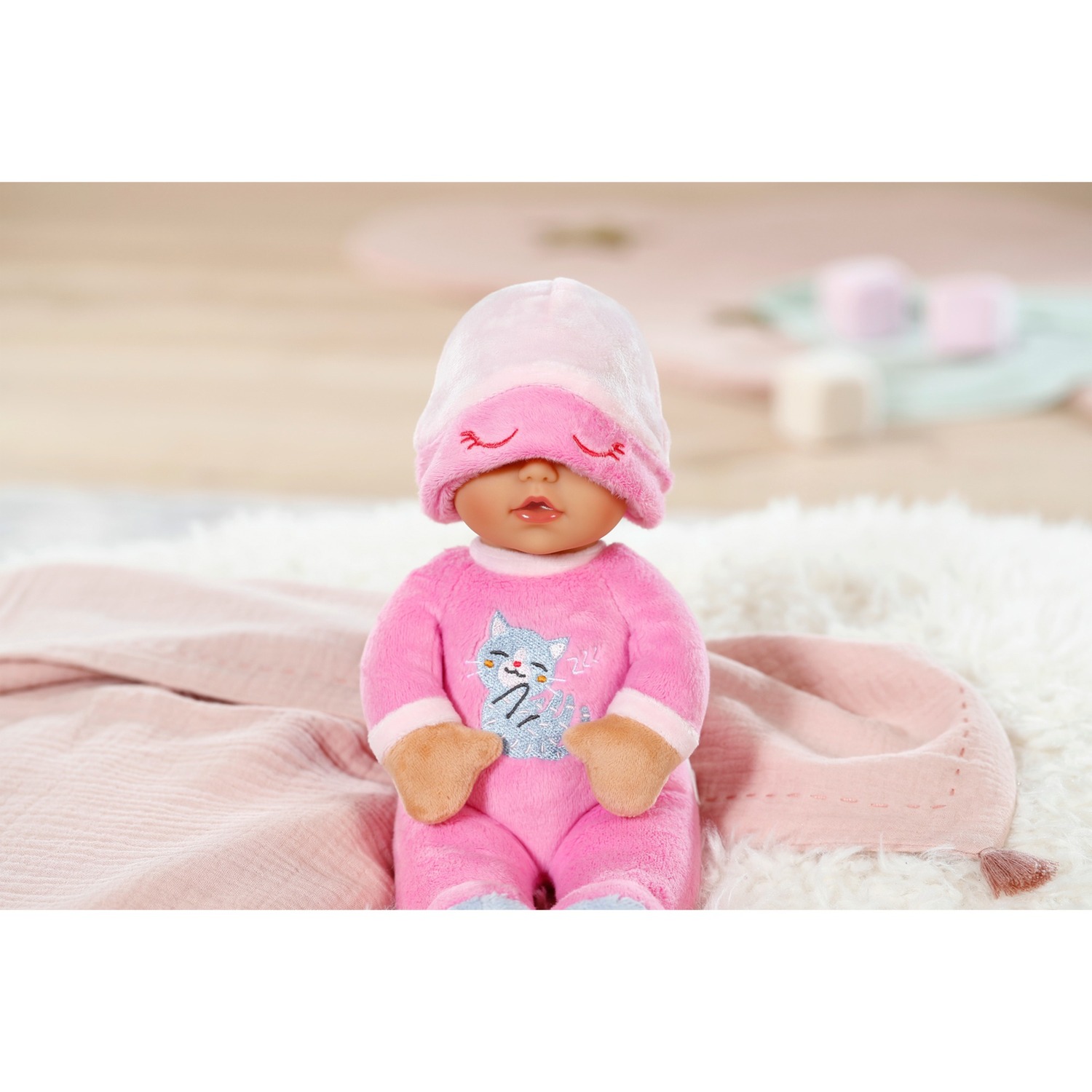 ZAPF Creation BABY born® Sleepy for babies Pink 30cm, Puppe pink, mit Rassel im Inneren