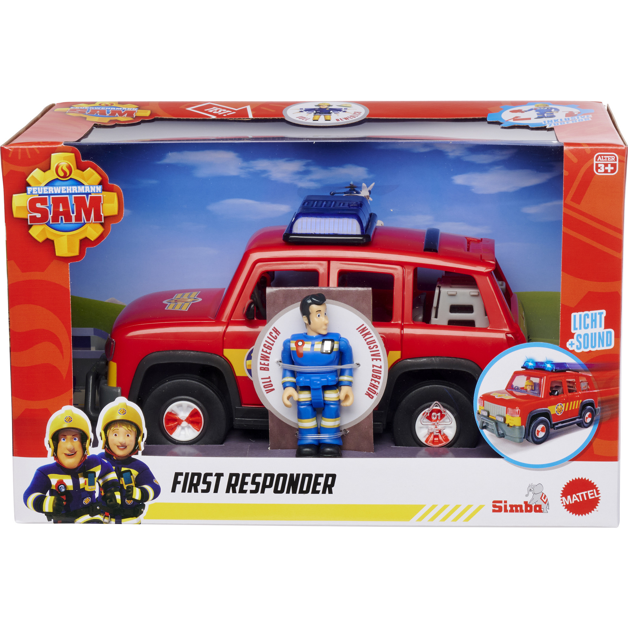 Simba Feuerwehrmann Sam First Responder Fahrzeug, Spielfahrzeug
