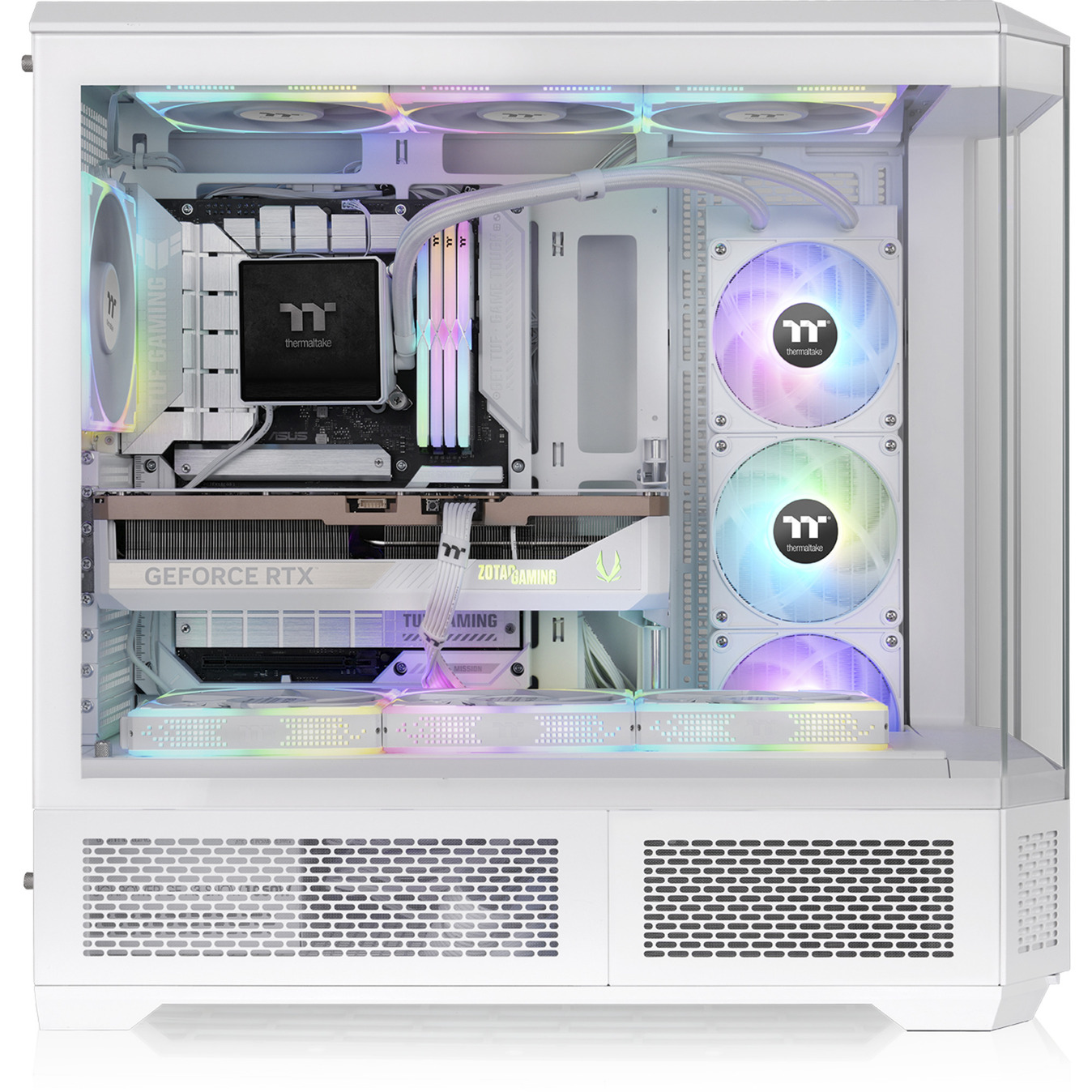 Thermaltake View 600 TG Snow , Big-Tower-Gehäuse weiß, Tempered Glass