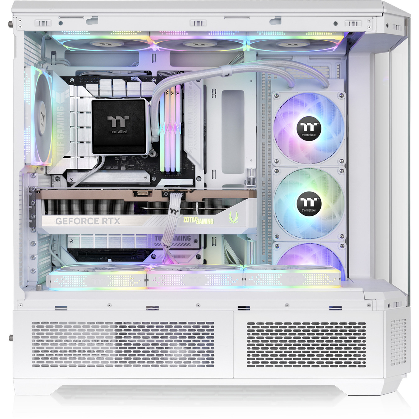 Thermaltake View 600 TG Snow , Big-Tower-Gehäuse weiß, Tempered Glass