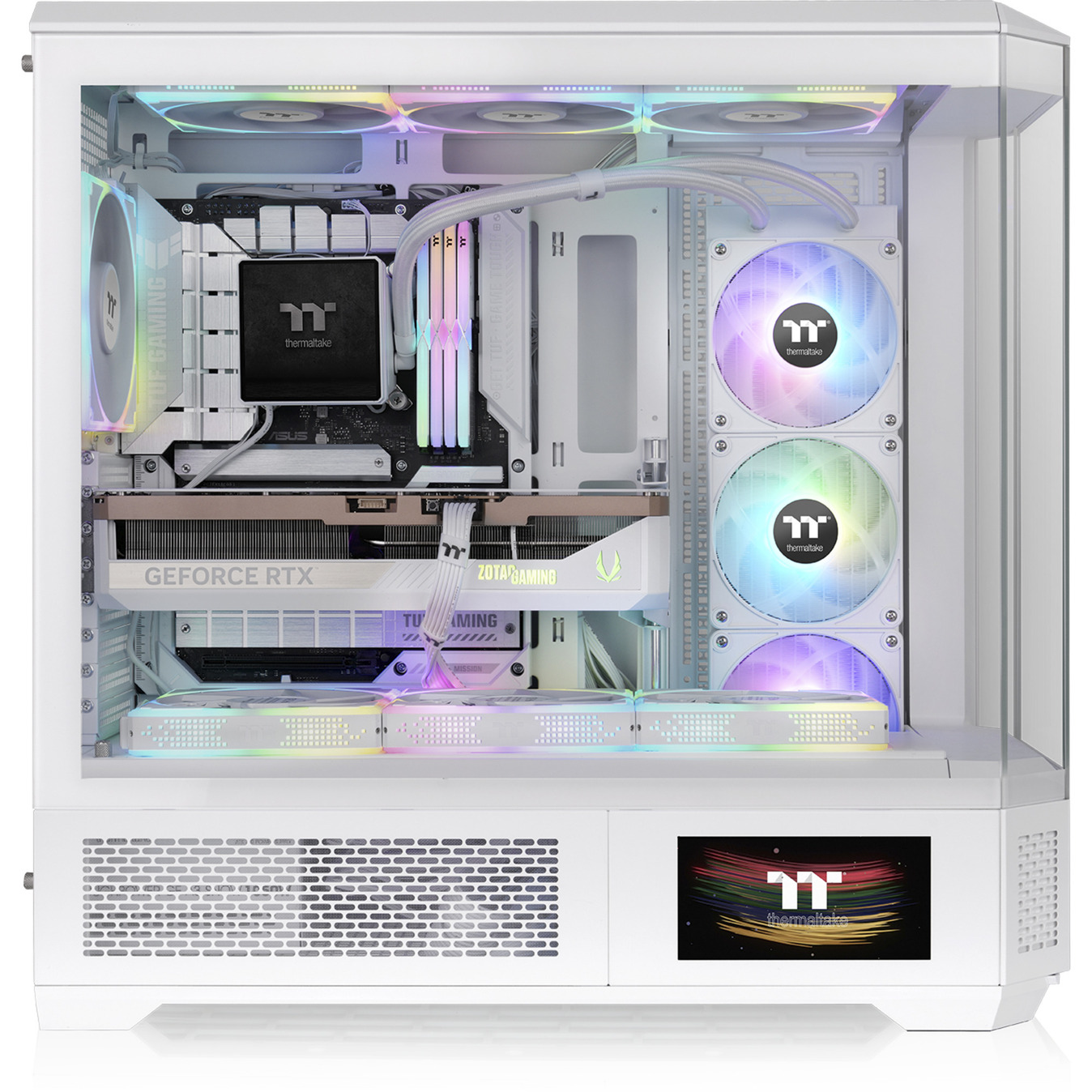 Thermaltake View 600 TG Snow , Big-Tower-Gehäuse weiß, Tempered Glass