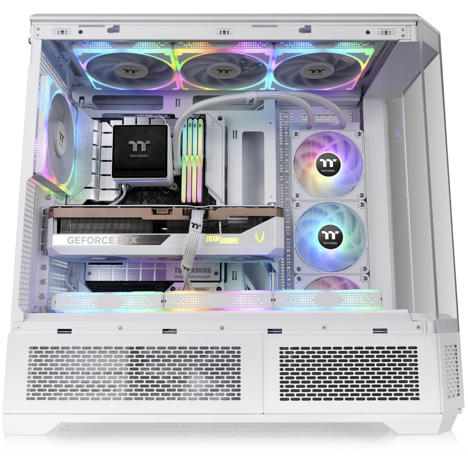 Thermaltake View 600 TG Snow , Big-Tower-Gehäuse weiß, Tempered Glass