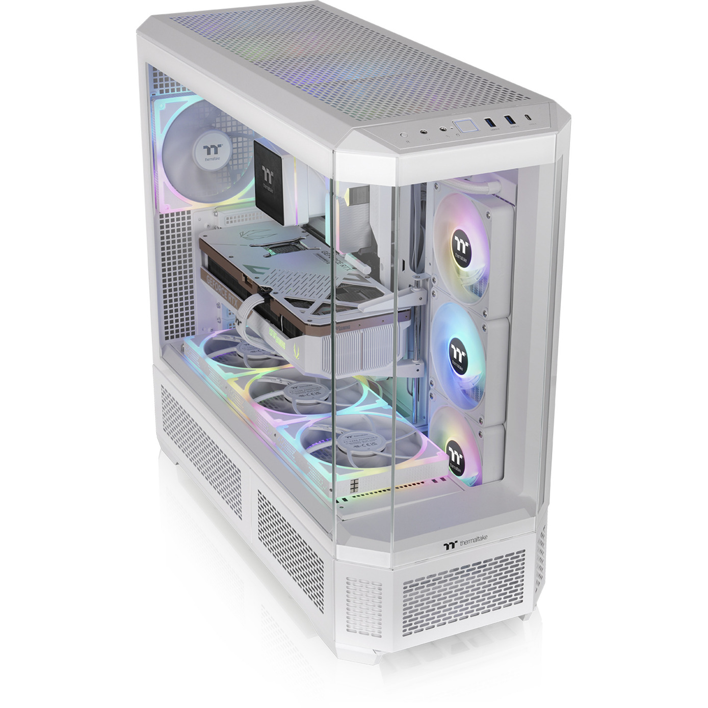 Thermaltake View 600 TG Snow , Big-Tower-Gehäuse weiß, Tempered Glass