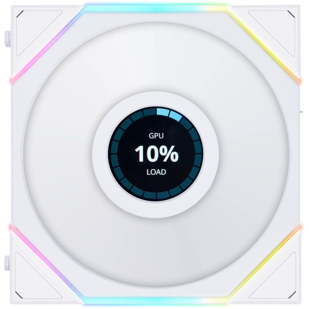 Lian Li UNI FAN TL120 LCD, Gehäuselüfter weiß, Reverse Blade, 124 mm