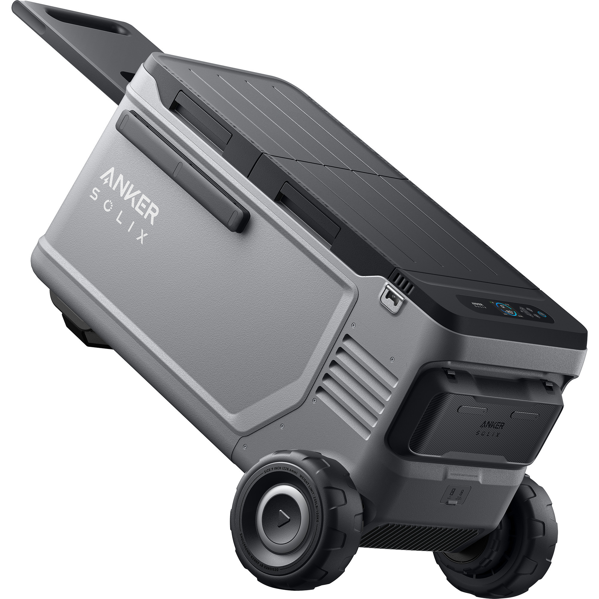 Anker SOLIX EverFrost 2 58L, Kühlbox grau/schwarz, mit 2 Akkus