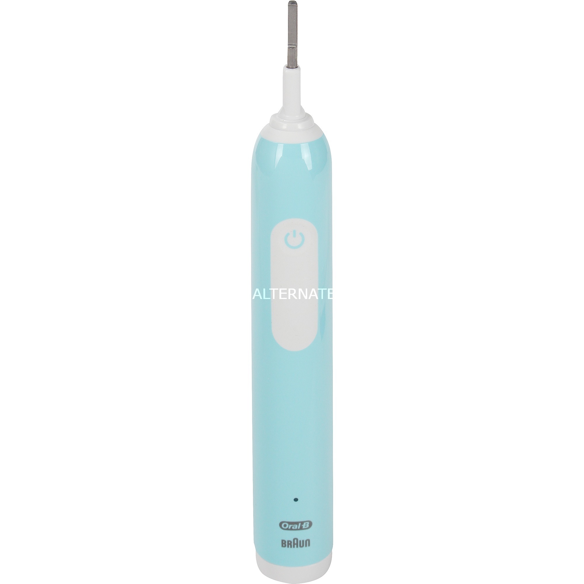 Braun Oral-B Pro 1 Cross Action Caribbean Blue mit Reiseetui, Elektrische Zahnbürste blau