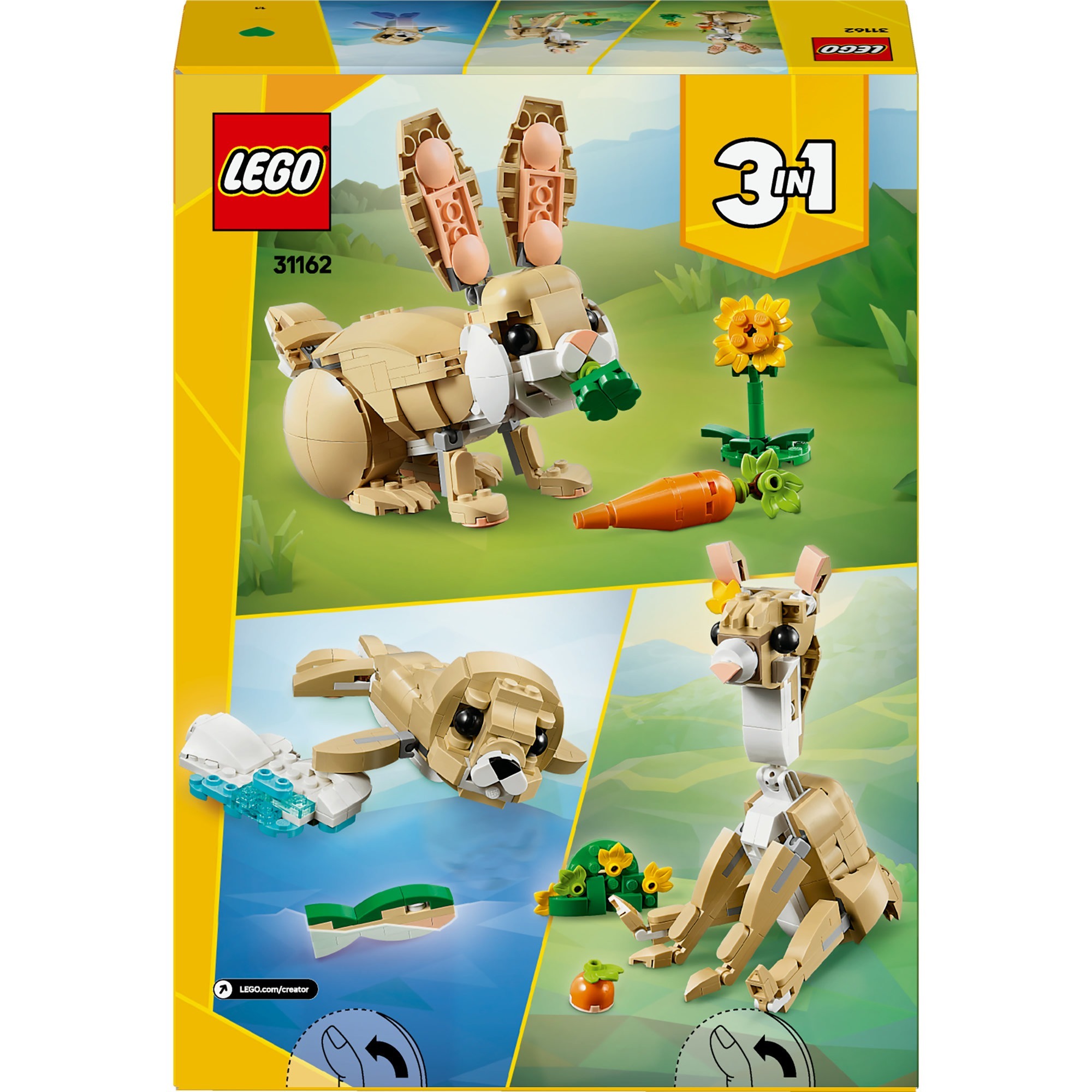 LEGO 31162 Creator 3-in-1 Häschen, Konstruktionsspielzeug