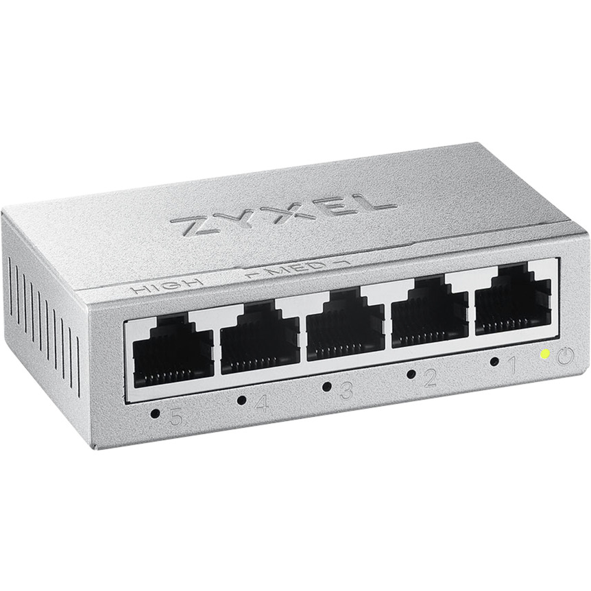 Zyxel GS-105B V5, Switch silber, 5-Port Desktop Gigabit Ethernet Switch